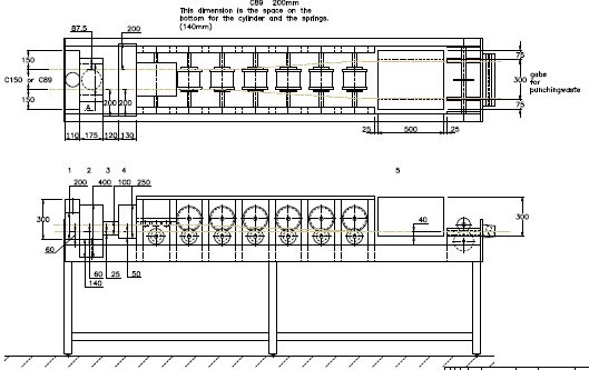 16-18 rollo de la correa de la CZ de las estaciones que forma la máquina con cortar y la perforación hidráulicos